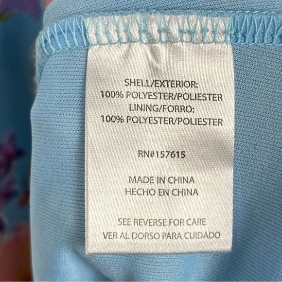 Nicole Miller New York Blue & Pink Ruffled Tiered Sundress Size XS - Picture 10 of 12